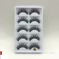 wholesale 5 pairs natural long thick false eyelashes, 3D fake mink eyelashes